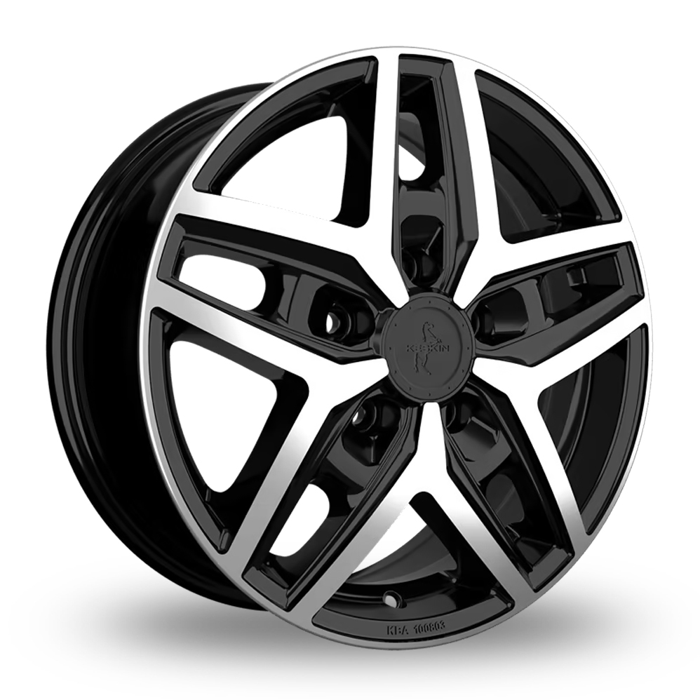 Keskin Tuning KT C1-5L Black Polished Alloy Wheels