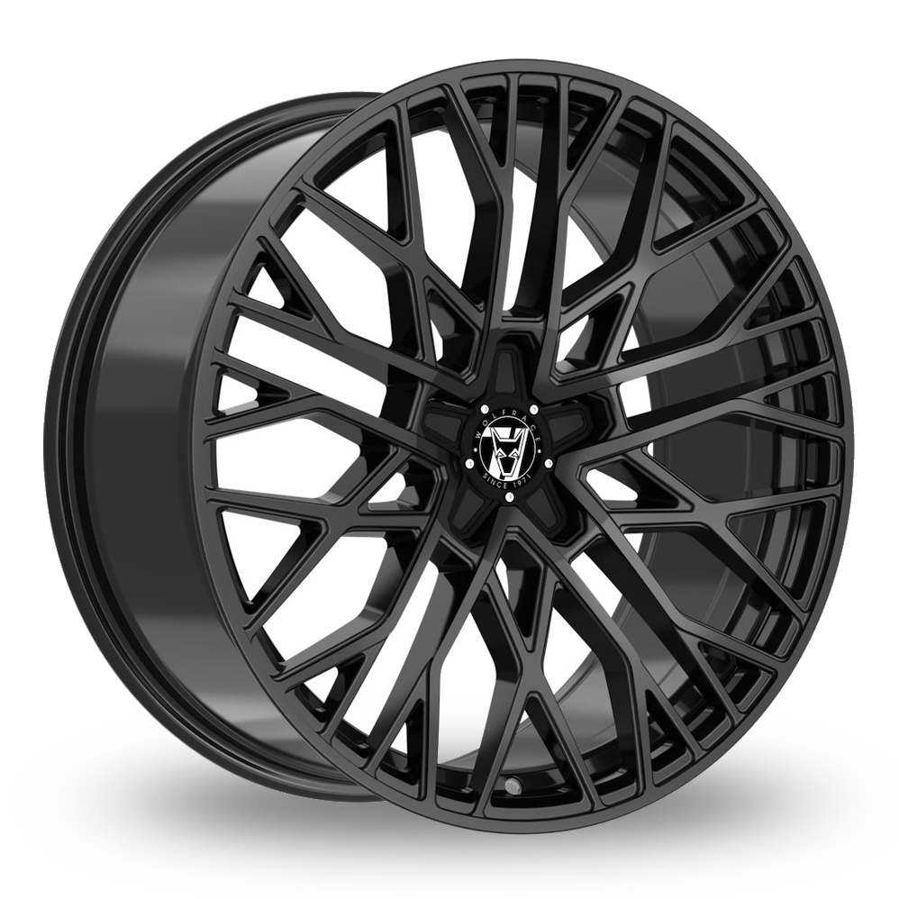 Wolfrace 71 Venom Gloss Raven Black Alloy Wheels