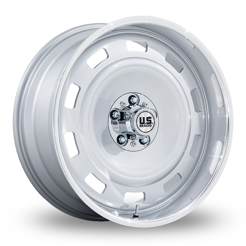 US Mags UC143 Scottsdale (USA Warehouse) Silver With Diamond Cut Lip Alloy Wheels
