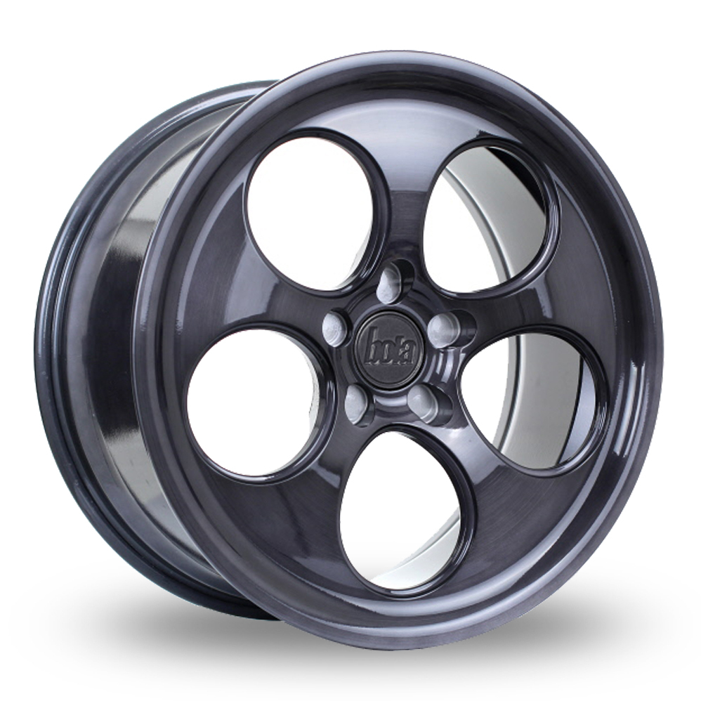 Bola B5 Black Brushed Polished Alloy Wheels