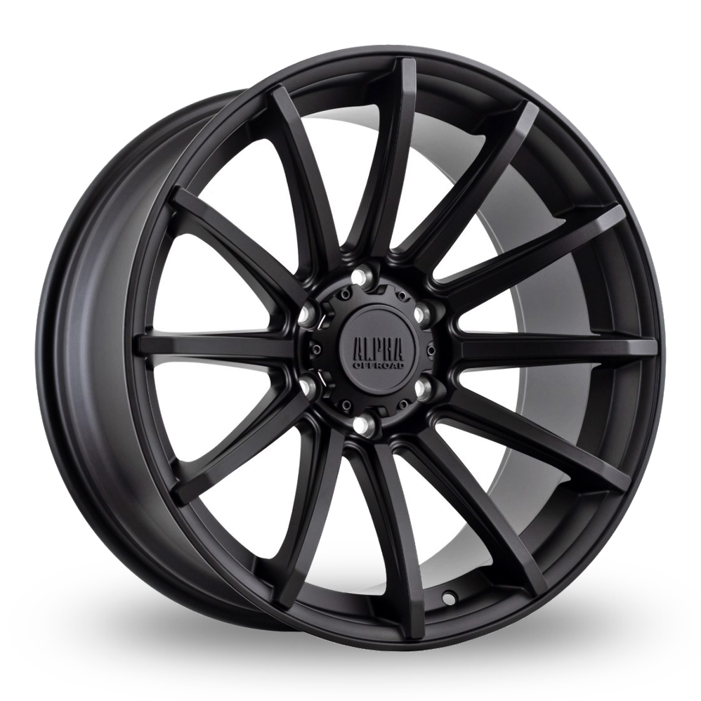 Alpha Off-Road Machete Satin Black Alloy Wheels