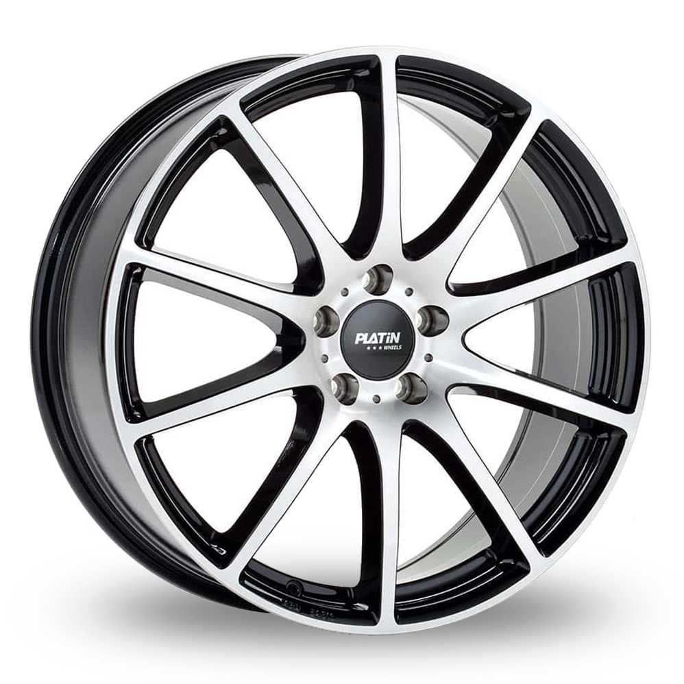 Platin P 113 Black Polished Alloy Wheels