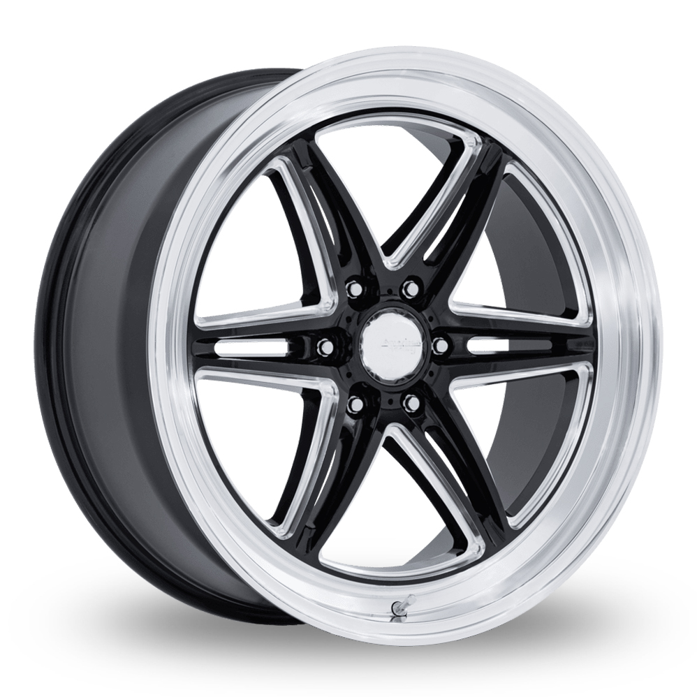 American Racing AR953 Groove 6 Drag (USA Warehouse) Gloss Black Milled With Diamond Cut Lip Alloy Wheels