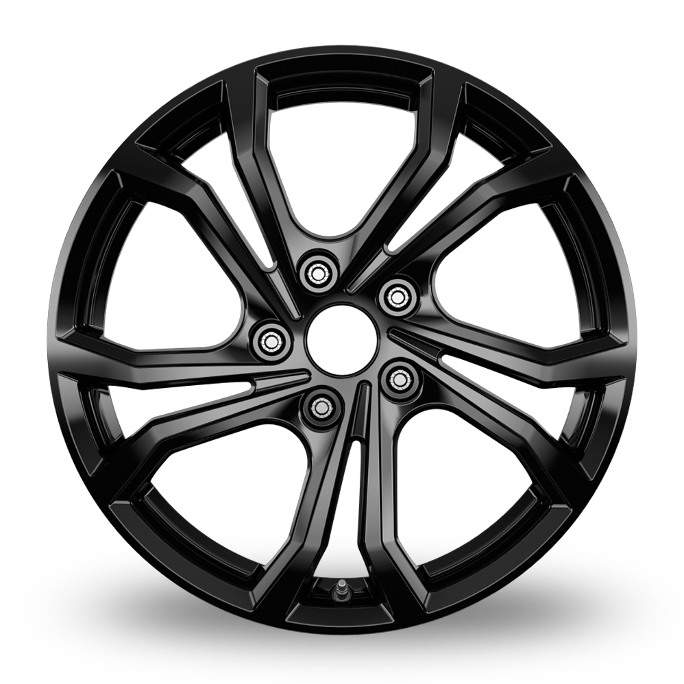 17" RC Design RE2 Gloss Black Alloy Wheels