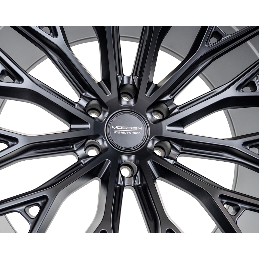 22" Vossen HFX-6 (10x22) (Super Deep Concave) Satin Black Alloy Wheels