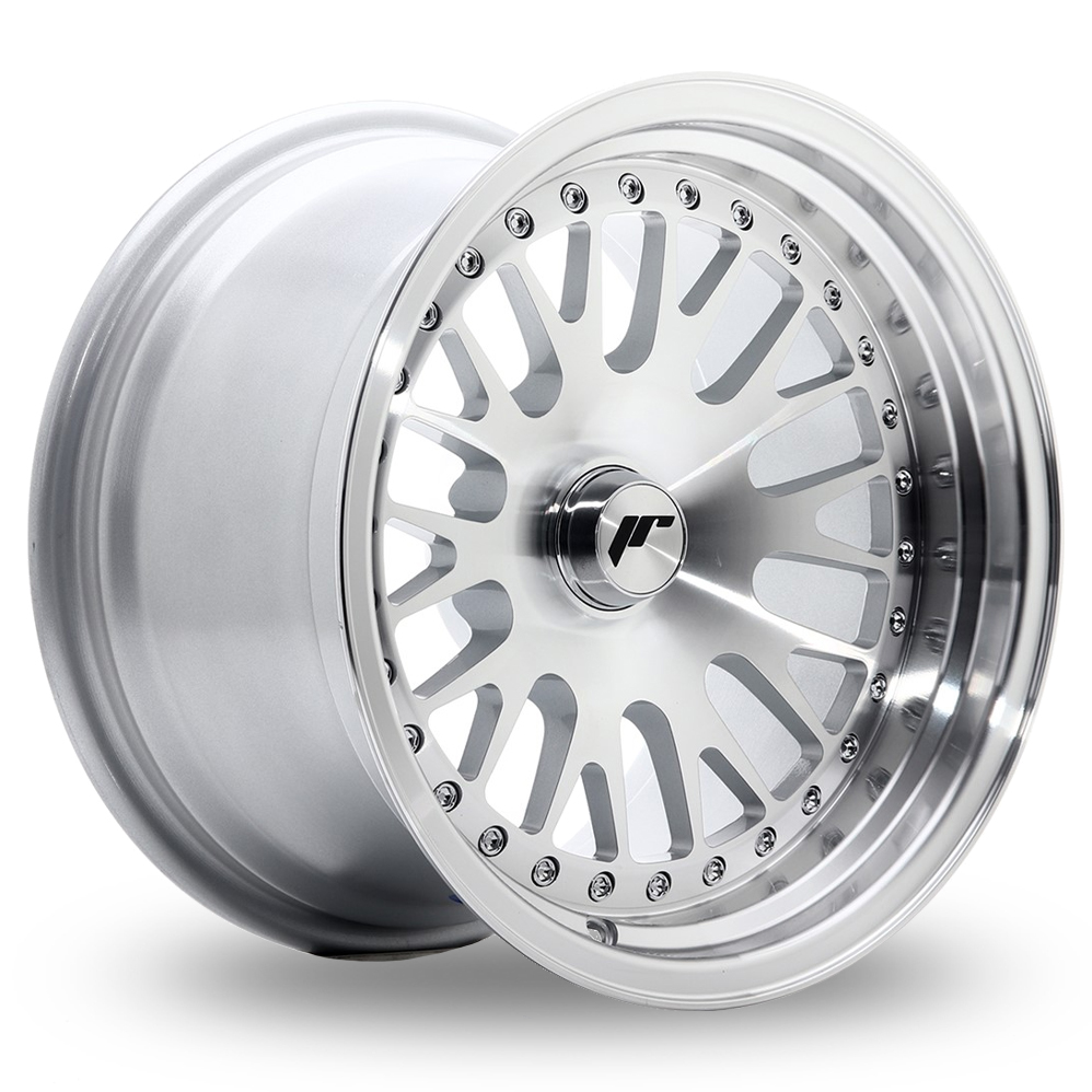 Japan Racing JR10 (9x15) (Custom Fitment) Silver Machined Face Alloy Wheels