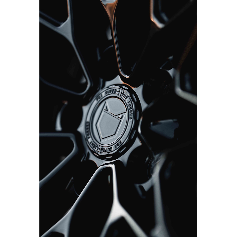 21" Fox Racing FG9 Forged Gloss Black Alloy Wheels