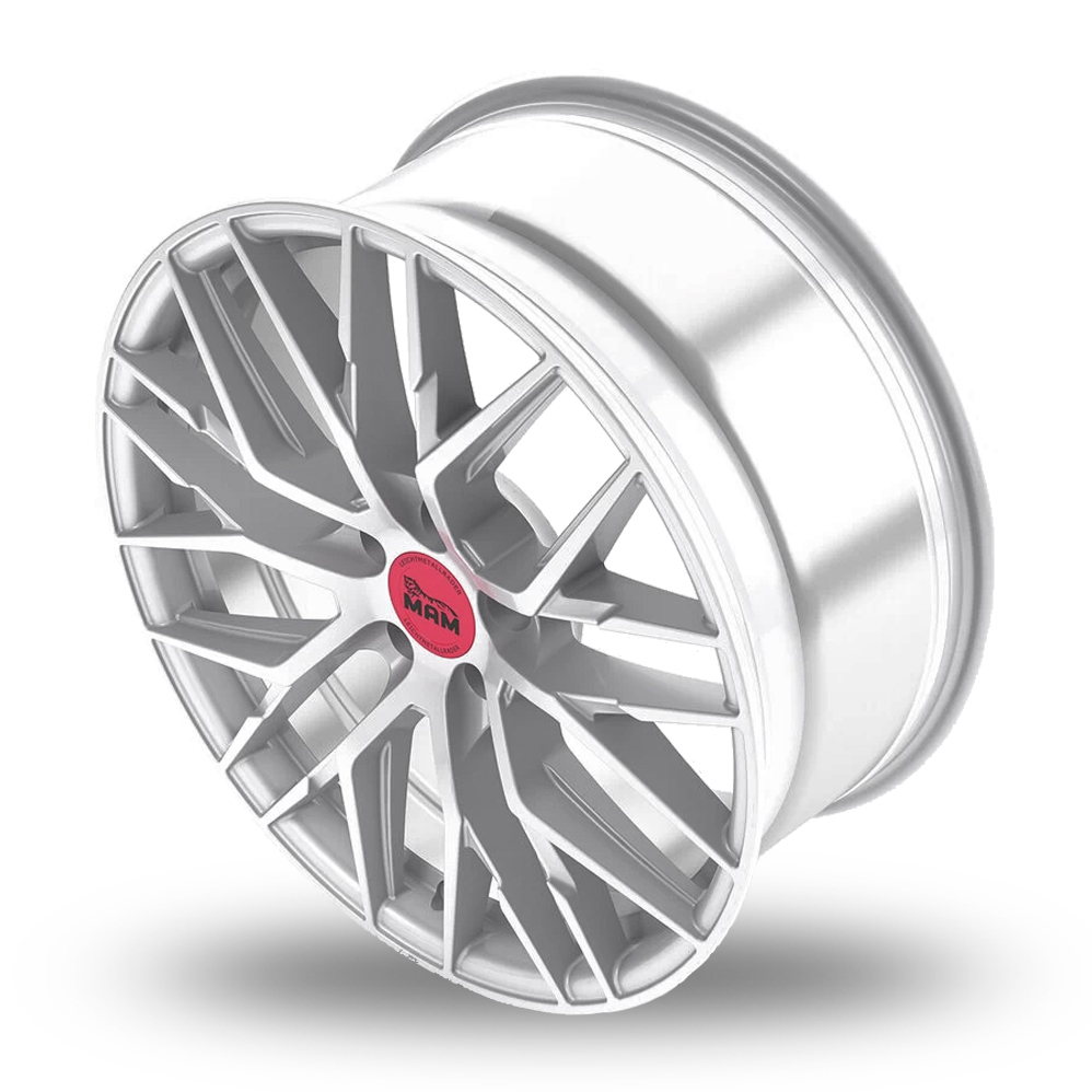 20" MAM RS4 Matt Silver Alloy Wheels