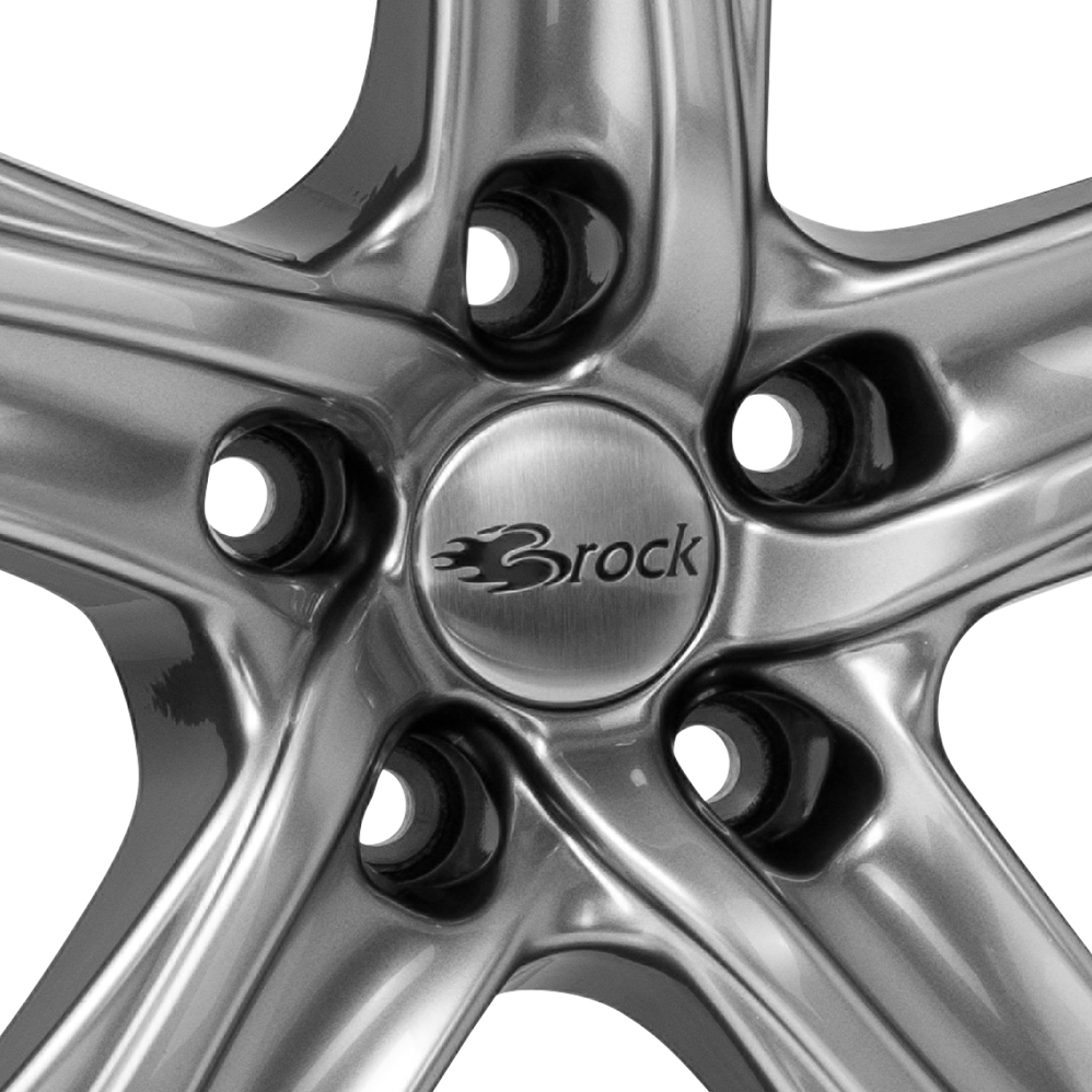 18" Brock B25 Chrome Silver Alloy Wheels