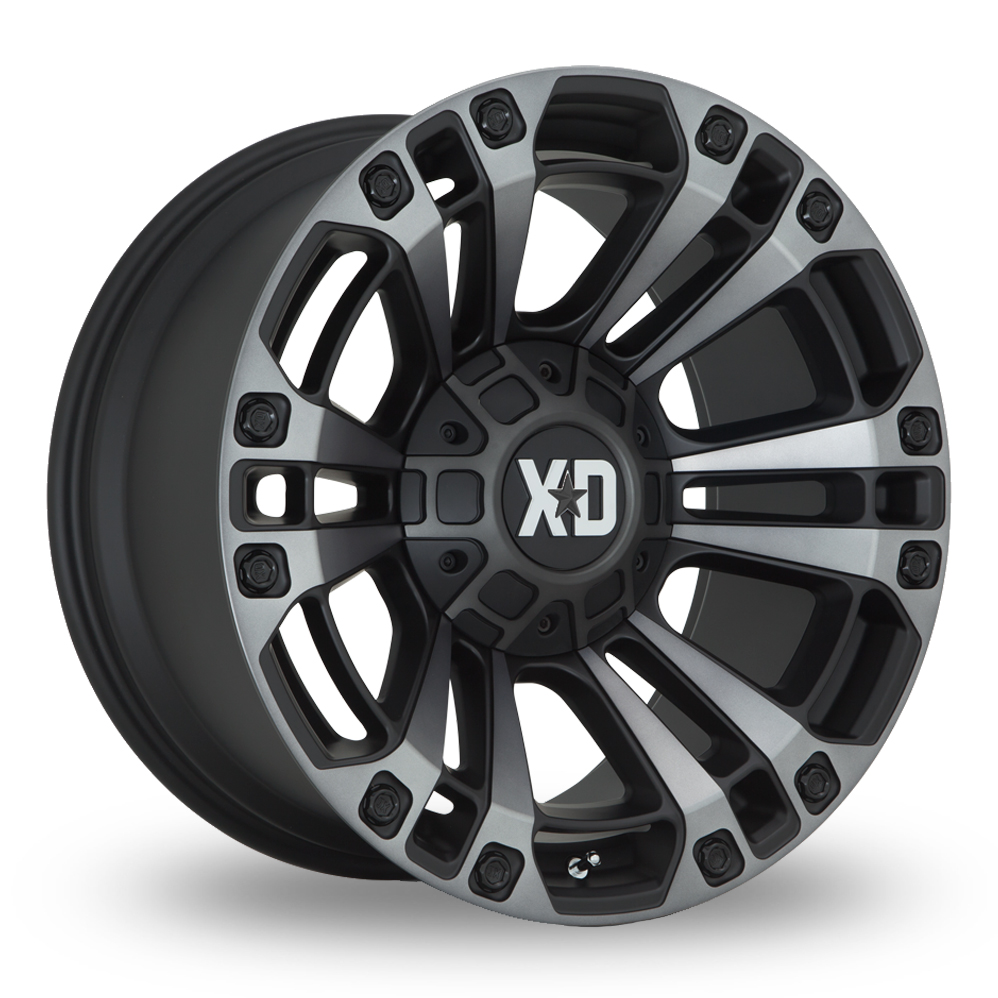 XD XD851 Monster 3 (USA Warehouse) Satin Black With Gray Tint Alloy Wheels