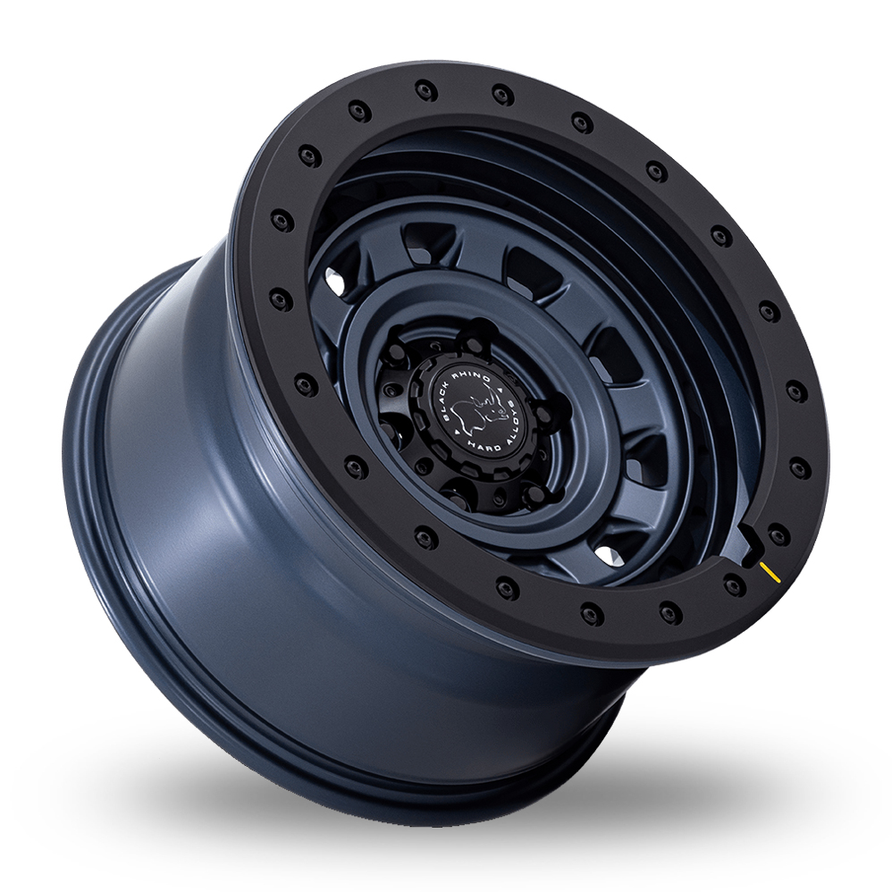 17" Black Rhino BR023 Xplorer Metallic Blue With Black Rock Guard Alloy Wheels