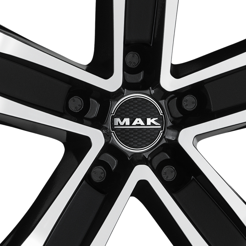 16" MAK STONE5 3 Black Mirror Alloy Wheels
