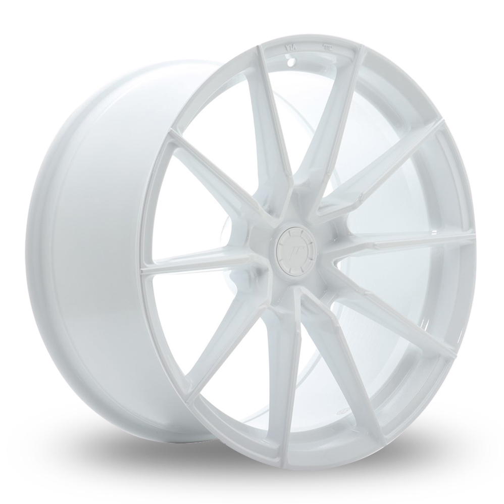 Japan Racing SL-02 (10.5x19) (Custom Fitment) White Alloy Wheels