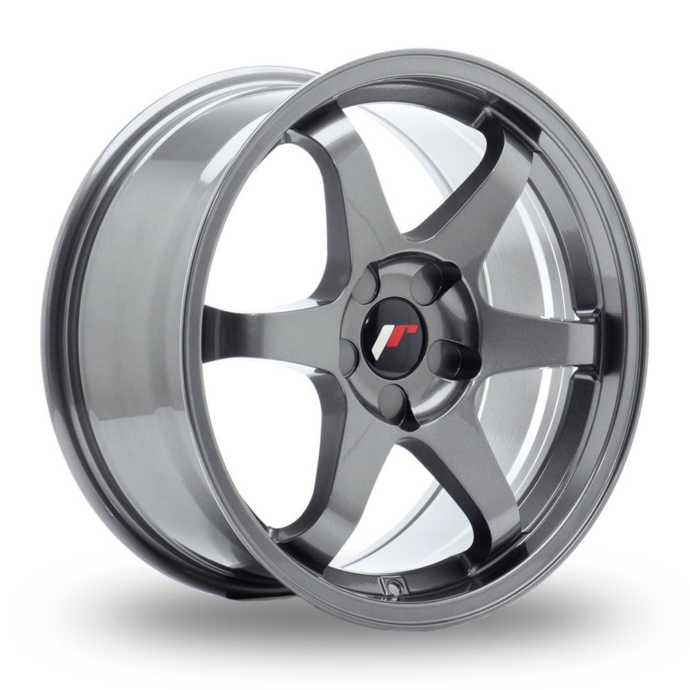 Japan Racing JR3 (7x15) (Custom Fitment) Gunmetal Alloy Wheels