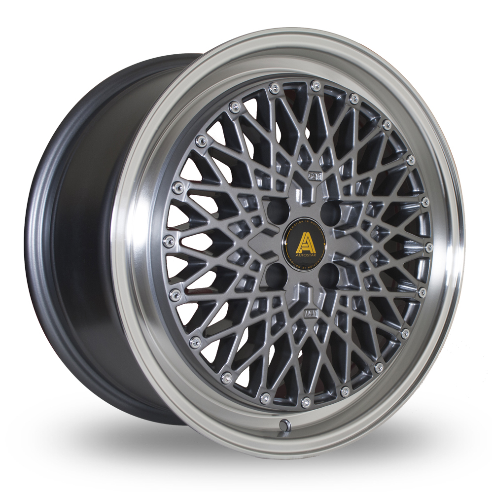 15 Inch Autostar Minus Gun Metal Alloy Wheels