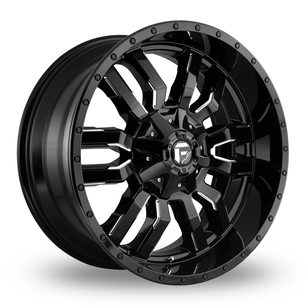 17" Fuel Off-Road D595 Sledge (USA Warehouse) Gloss Black Milled Alloy Wheels