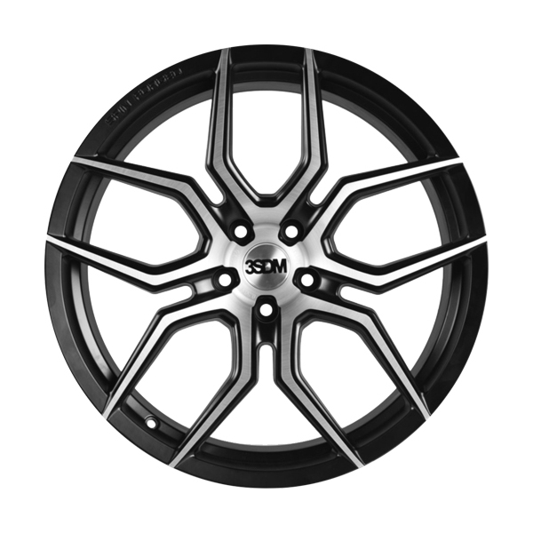 20" 3SDM 0.50SF Matt Black Brushed Alloy Wheels