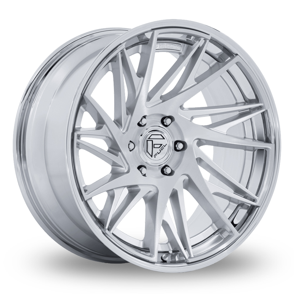 Fuel Off-Road FC405 Dynamo (USA Warehouse) Gloss Silver Brushed Chrome Lip Alloy Wheels