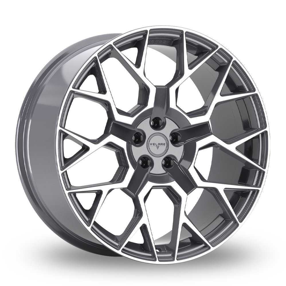 22 Inch Velare VLR02 Gun Metal Polished Alloy Wheels