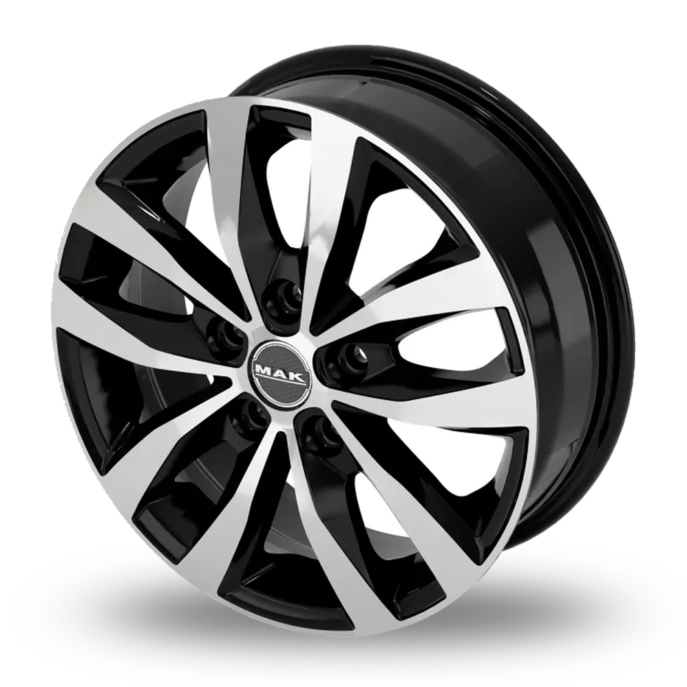16" MAK Load 5 Black Mirror Alloy Wheels