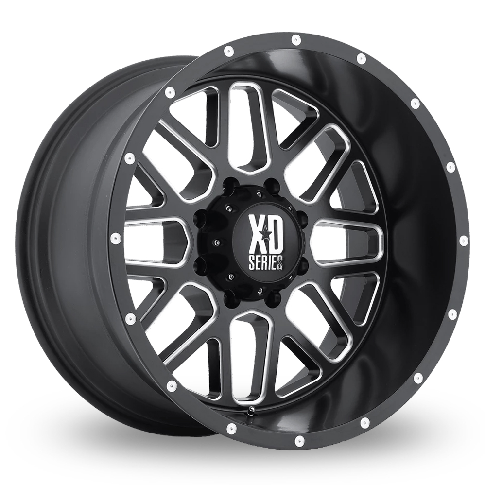XD XD820 Grenade (USA Warehouse) Satin Black Milled Alloy Wheels