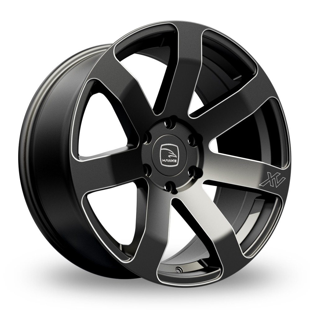 Hawke Summit XV Matt Black Accent Alloy Wheels