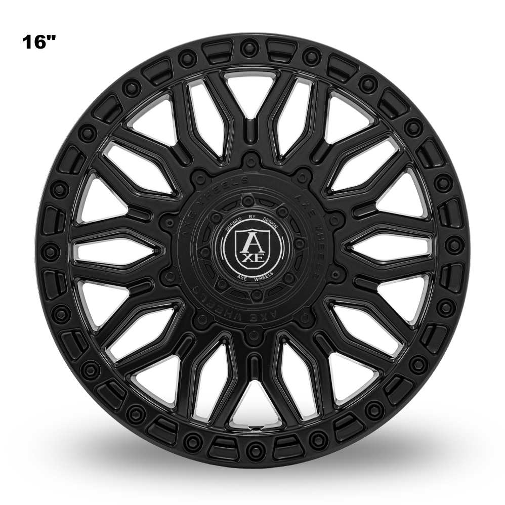 16" Axe EX39 Satin Black Alloy Wheels