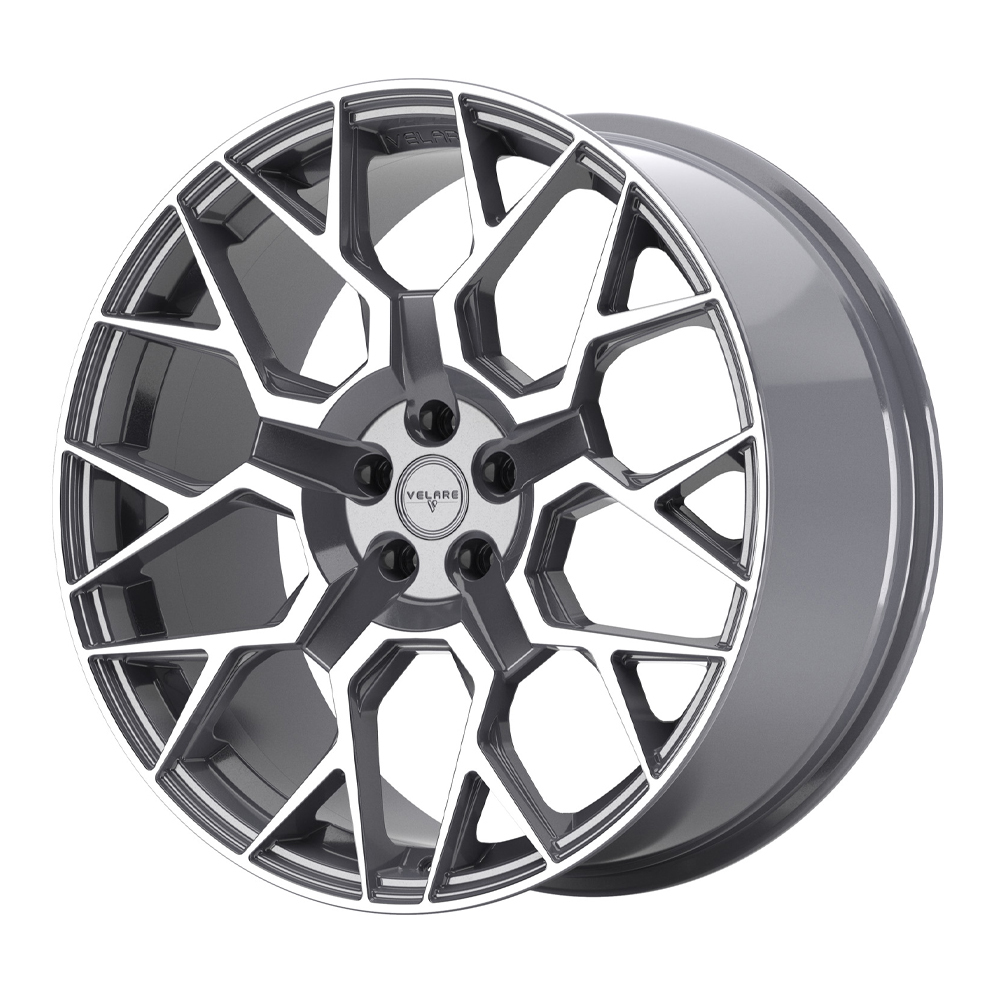 22" Velare VLR02 Platinum Grey Polsihed Alloy Wheels