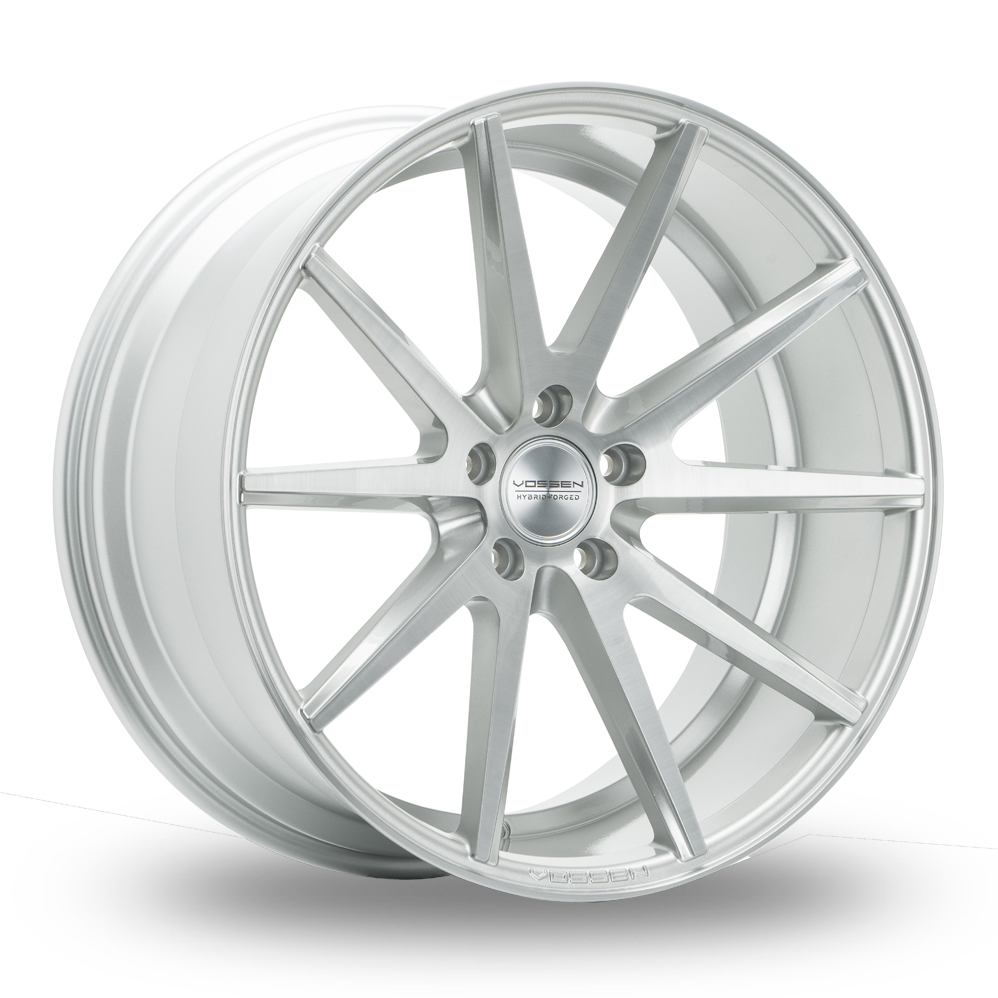 Vossen VFS-1 (10.5x20) (Deep Concave) Silver Brushed Face Alloy Wheels