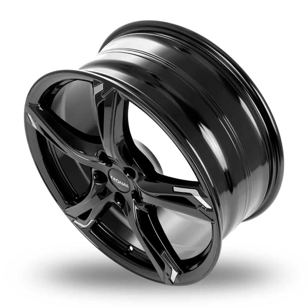 19" Ronal R62 Chrome Matt Black Chrome Alloy Wheels