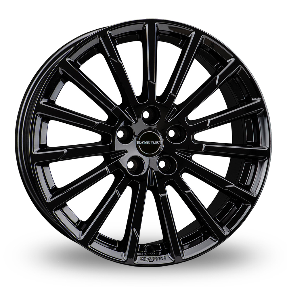 Borbet BX15 Gloss Black Alloy Wheels