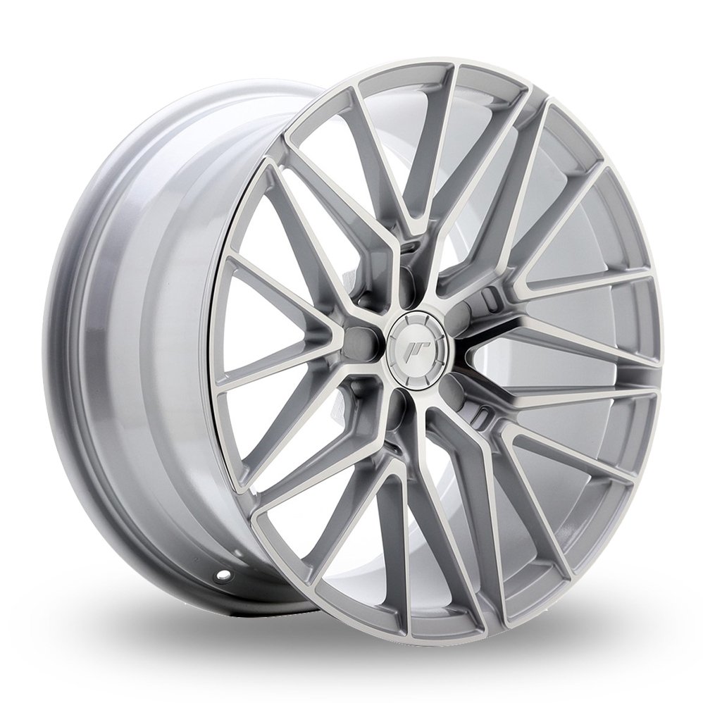Japan Racing JR38 (9x18) (Custom Fitment) Silver Machined Face Alloy Wheels
