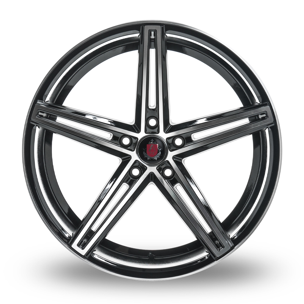 18" Axe EX14 Gloss Black Polished Alloy Wheels