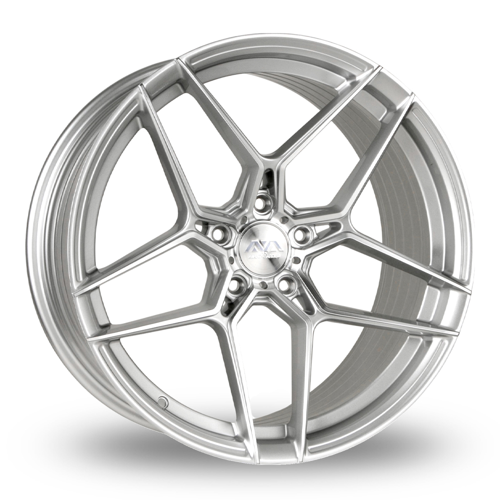 AVA HSF037 Silver Polished Alloy Wheels