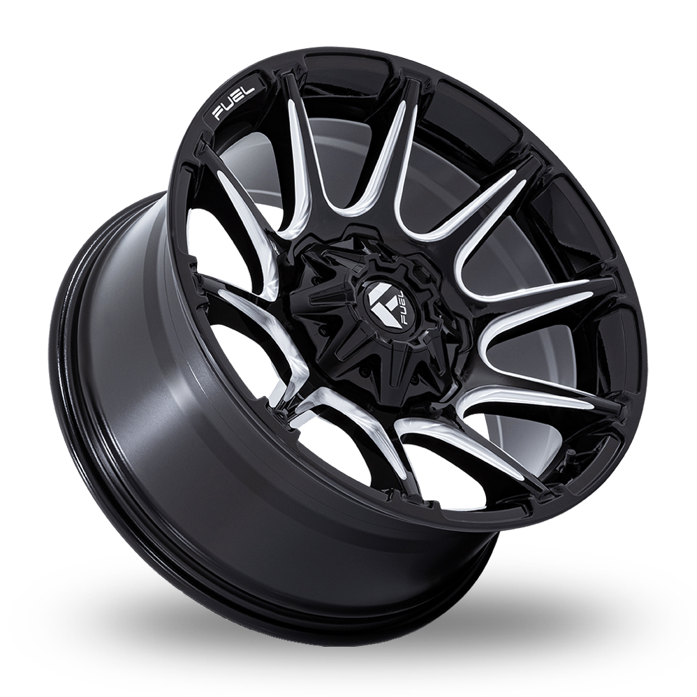 20" Fuel Off-Road FC880 Super C Gloss Black Milled Alloy Wheels