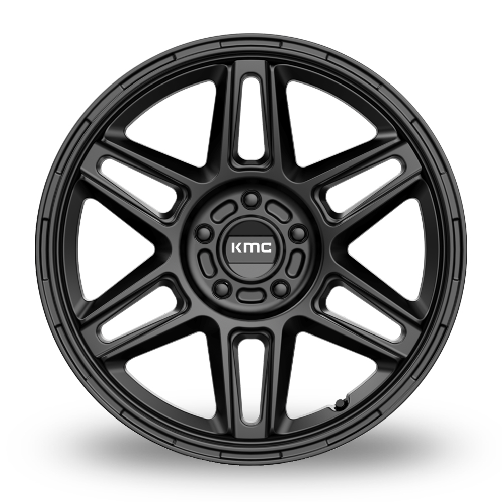 17" KMC KM716 Nomad Satin Black Alloy Wheels