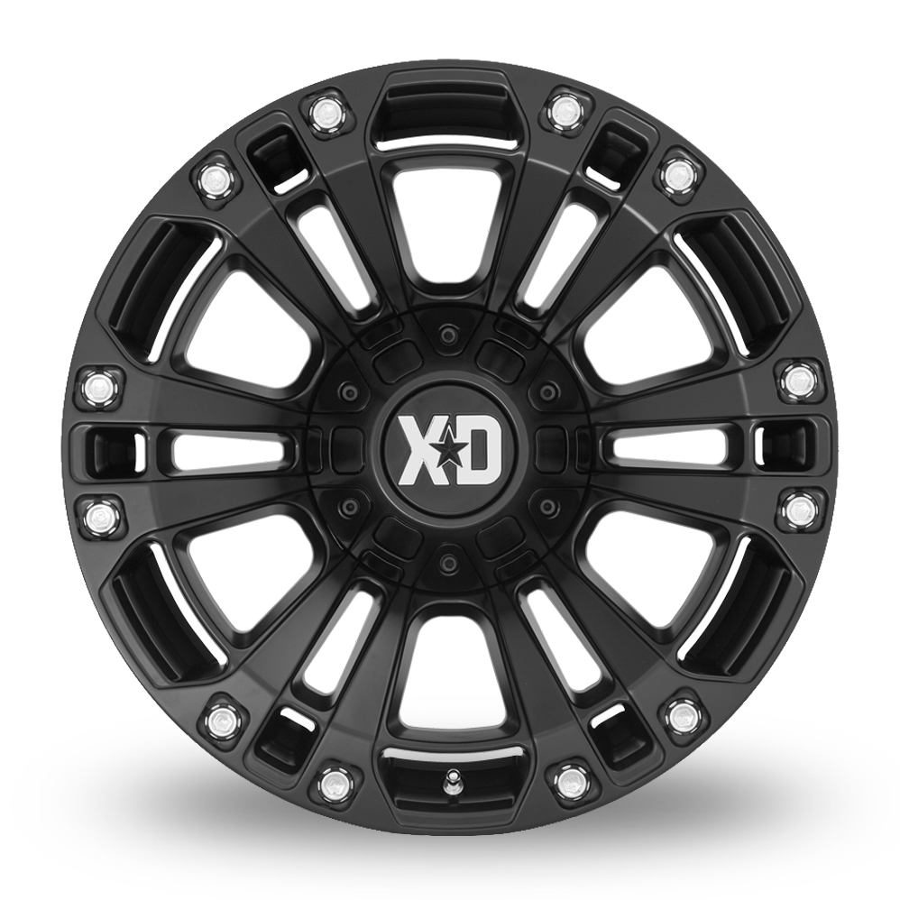 20" XD XD851 Monster 3 Satin Black Alloy Wheels