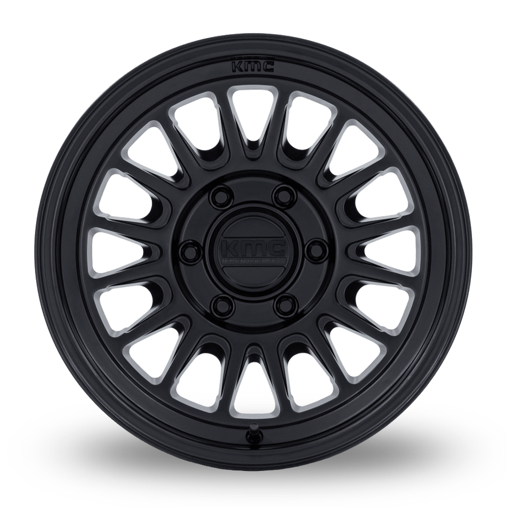 17" KMC KM733 Impact FFT (USA Warehouse) Matt Black Alloy Wheels