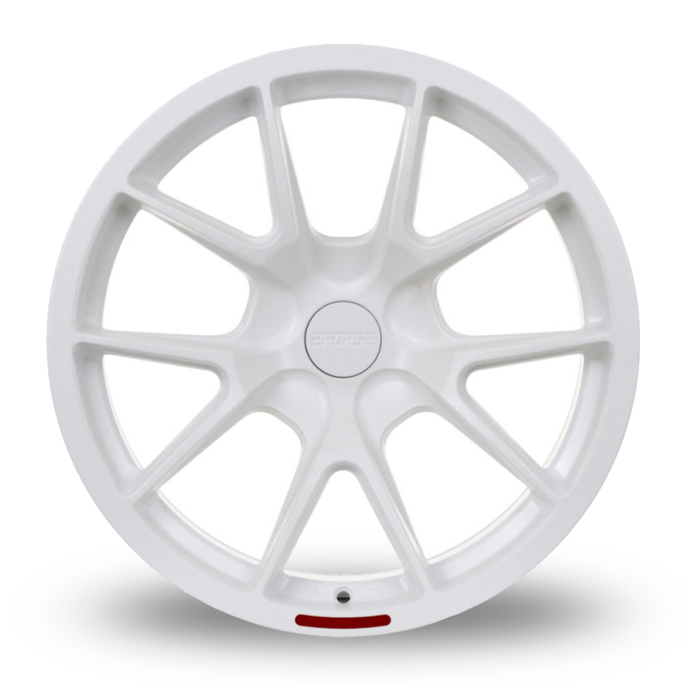 19" 2FORGE ZF9 Matt White Alloy Wheels