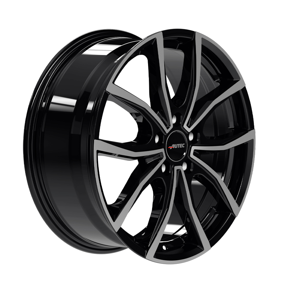18" Autec Vidron Black Polished Alloy Wheels
