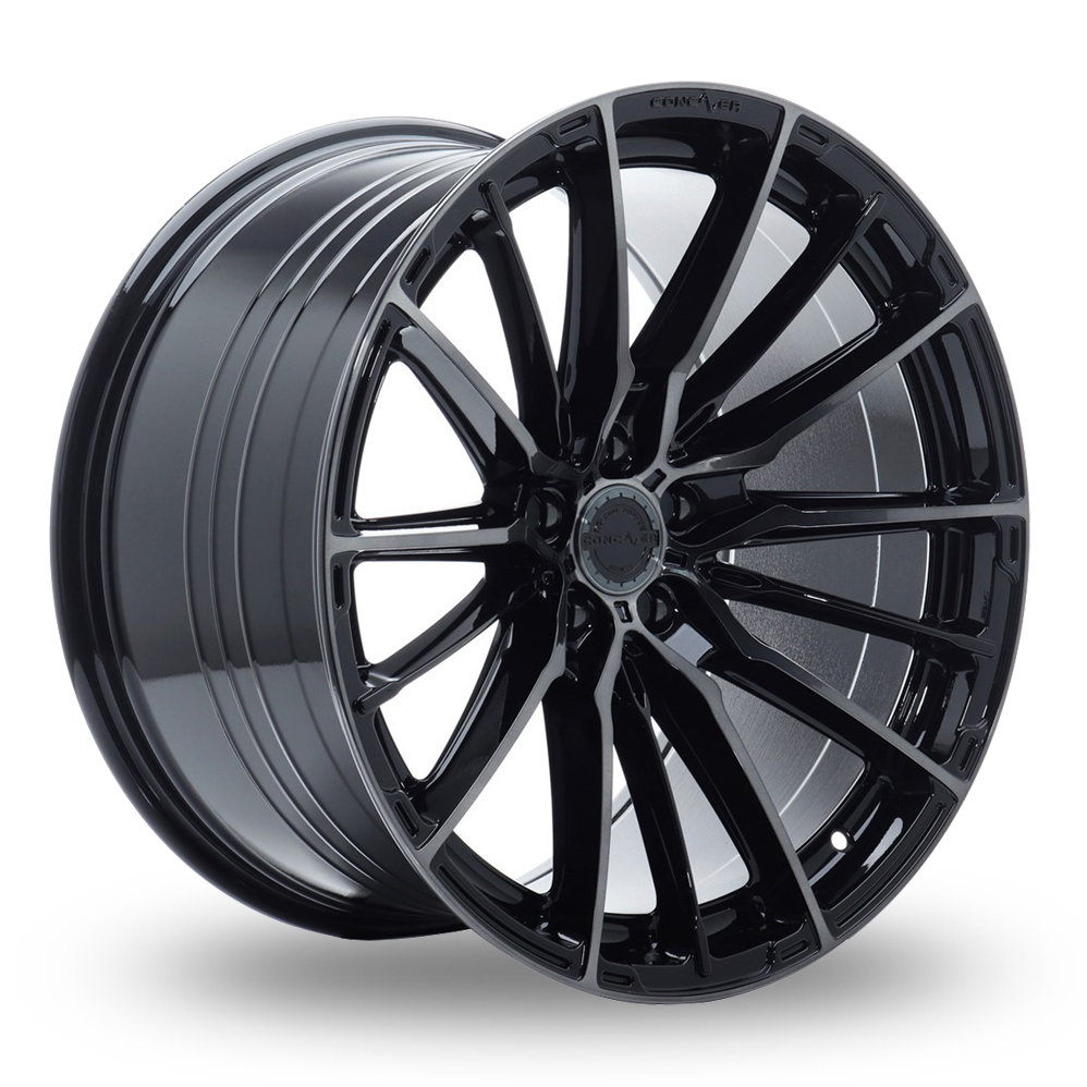 20" Concaver CVR7 (9x20) (Performance Concave) Double Tinted Black Alloy Wheels