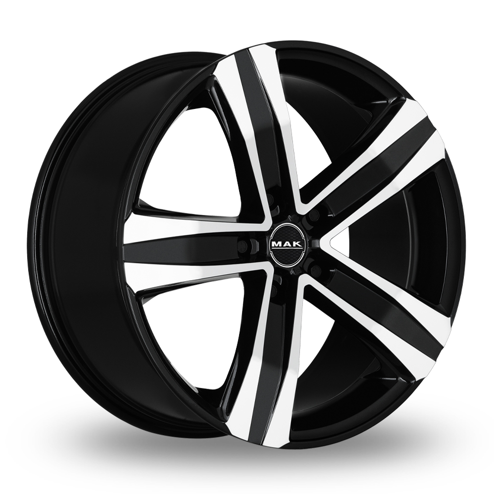 16" MAK STONE5 3 Black Mirror Alloy Wheels