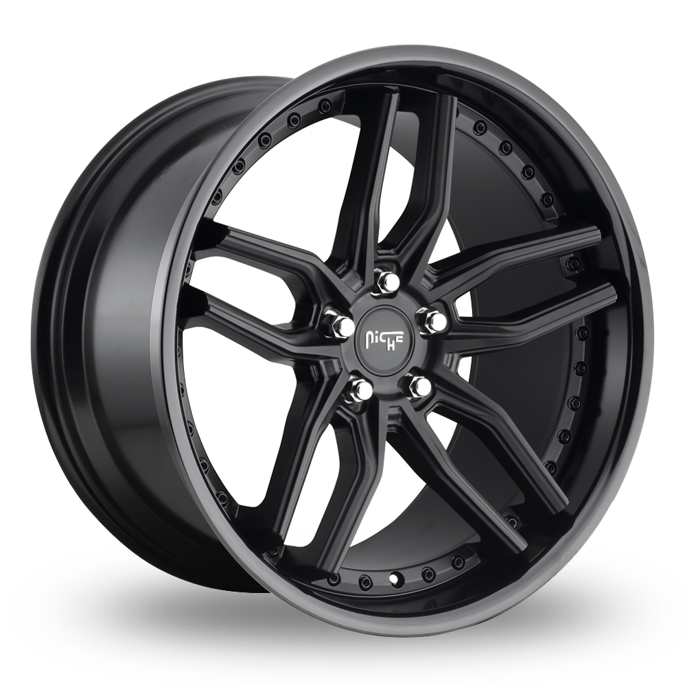 Niche M194 Methos (EU Warehouse) Gloss Black Matt Black Alloy Wheels