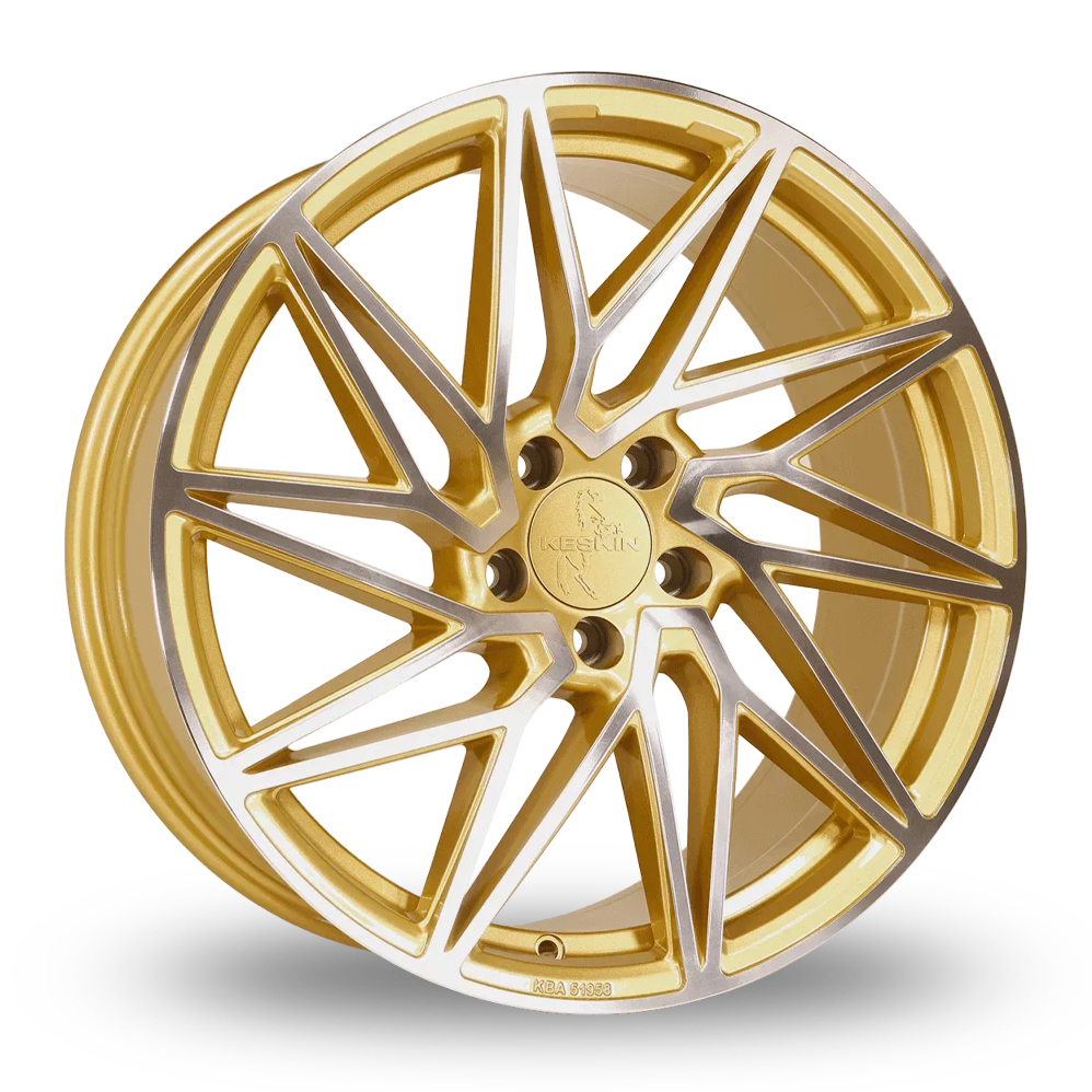 Keskin Tuning KT20 Gold Polished Alloy Wheels