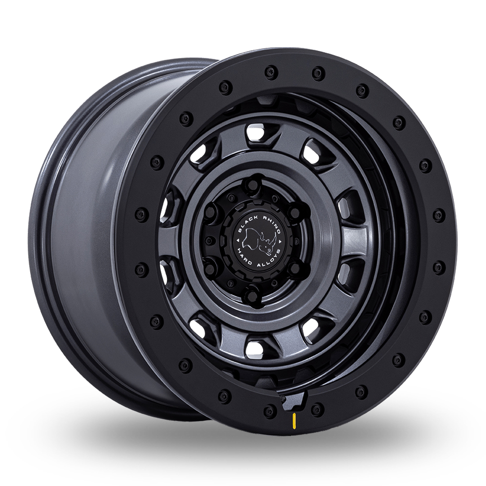 Black Rhino BR023 Xplorer (USA Warehouse) Matt Gunmetal With Matt Black Lip Alloy Wheels
