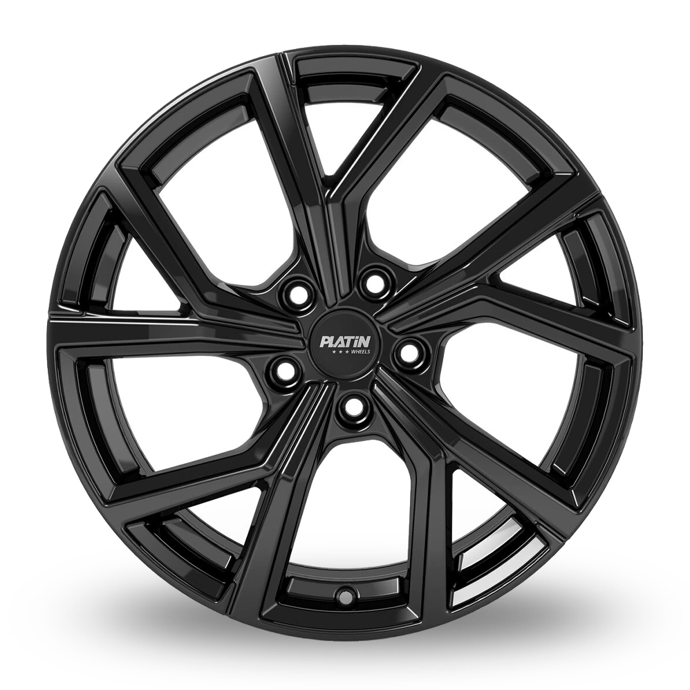 16" Platin P 115 Gloss Black Alloy Wheels