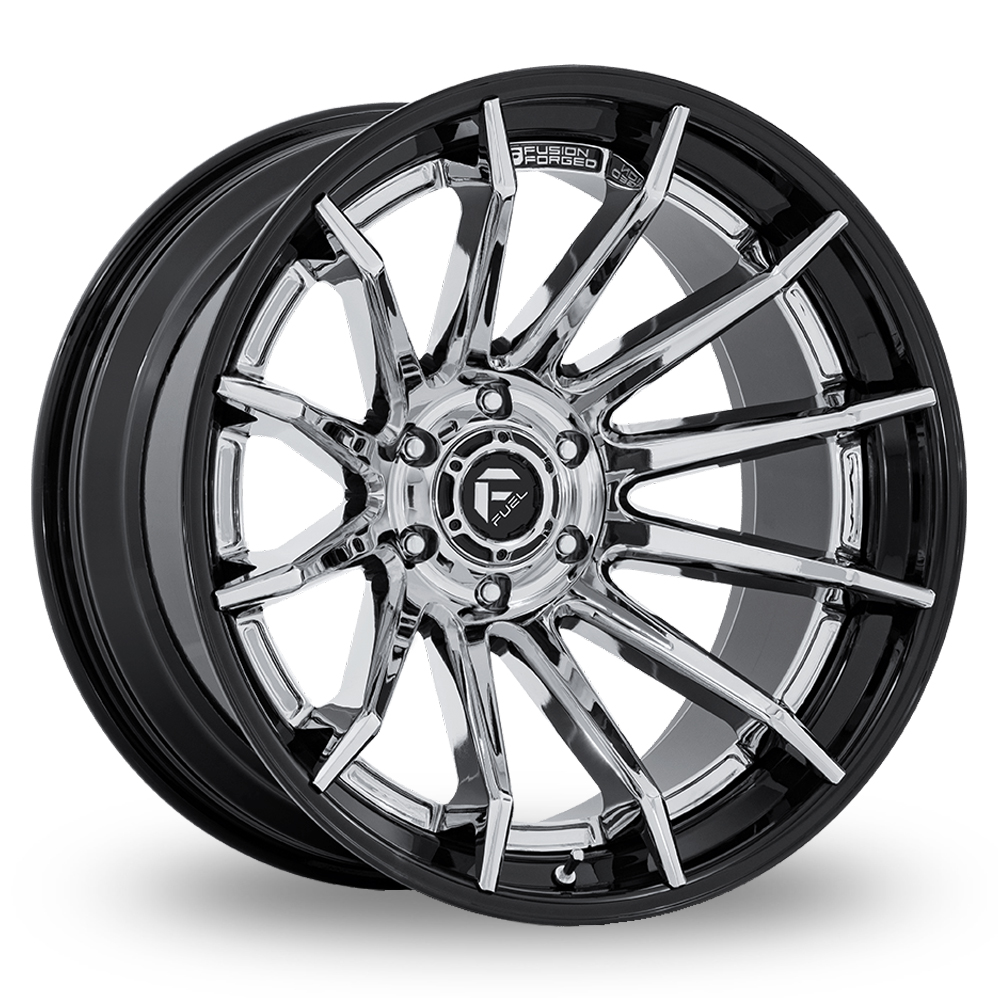 Fuel Off-Road FC403 Burn (USA Warehouse) Chrome With Gloss Black Lip Alloy Wheels