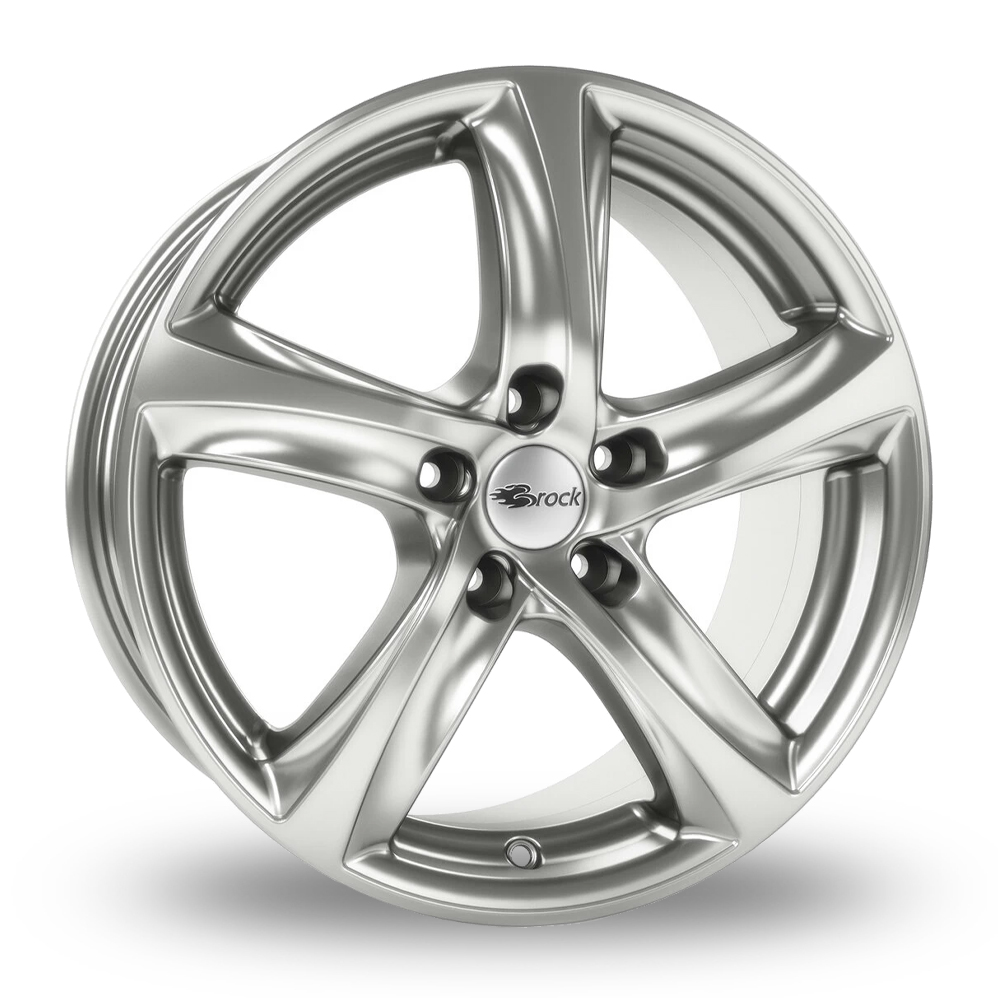 Brock B25 Chrome Silver Alloy Wheels