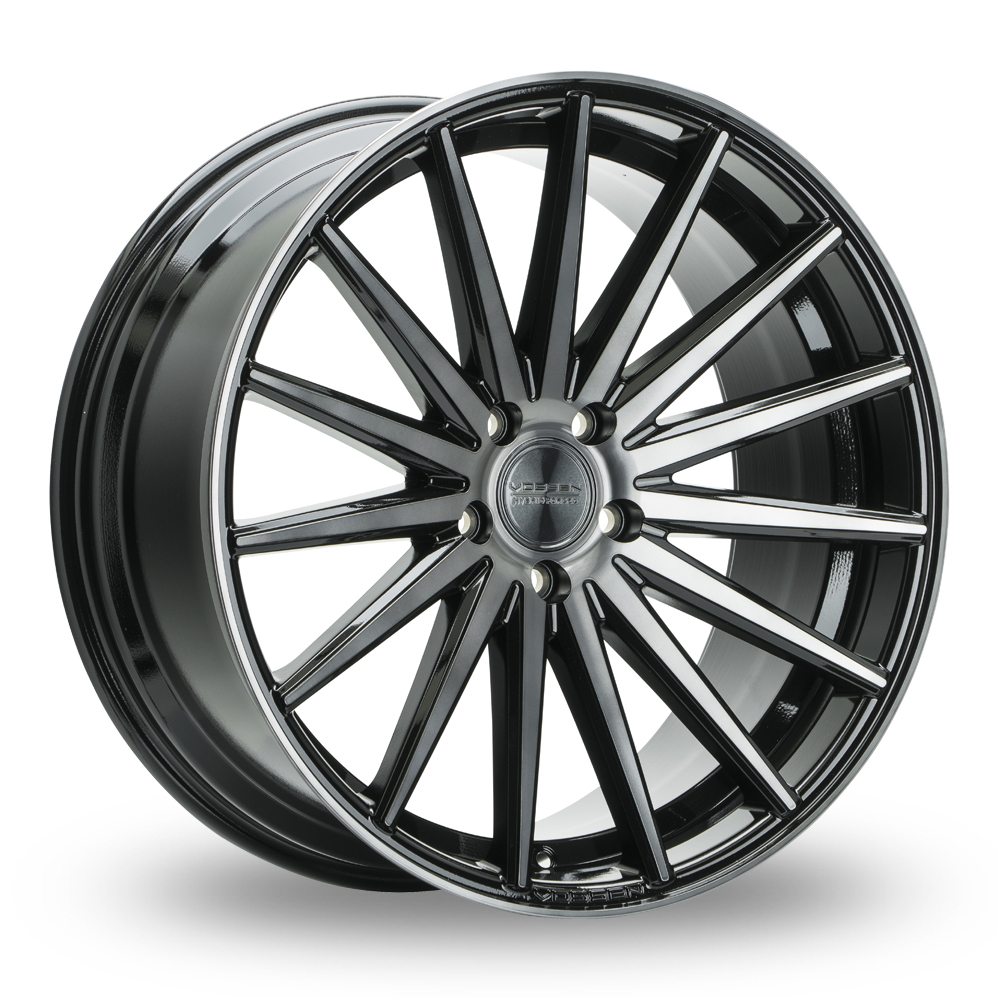21 Inch Vossen VFS-2 Tinted Black Gloss Alloy Wheels