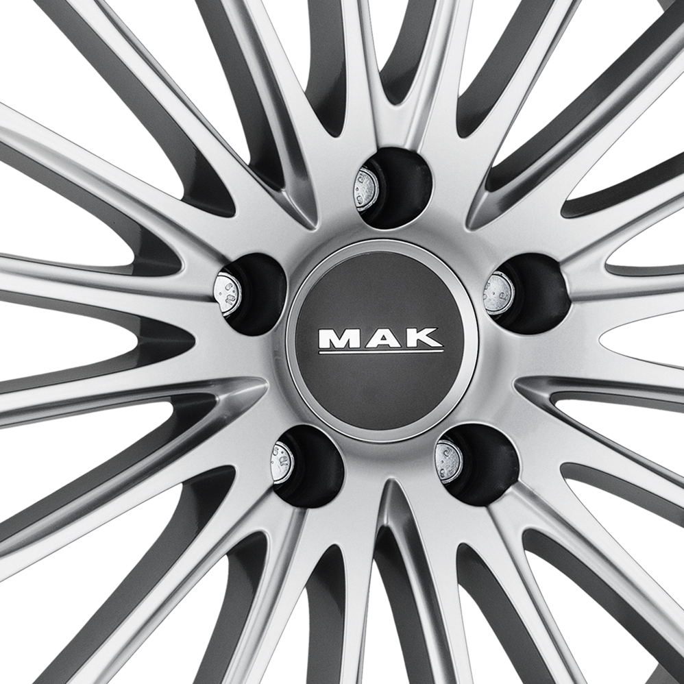 19" MAK Starlight Silver Wider Rear Alloy Wheels
